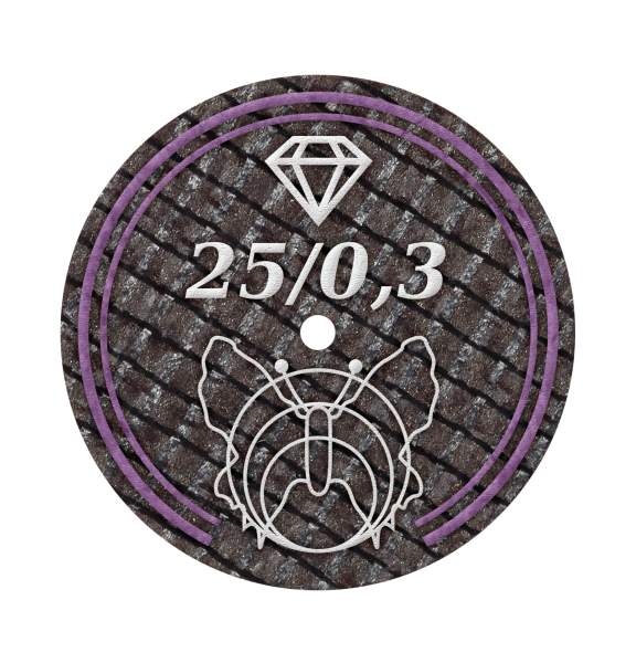 Diamant-Trennscheibe 25/0,3BF Inh. 10 St.